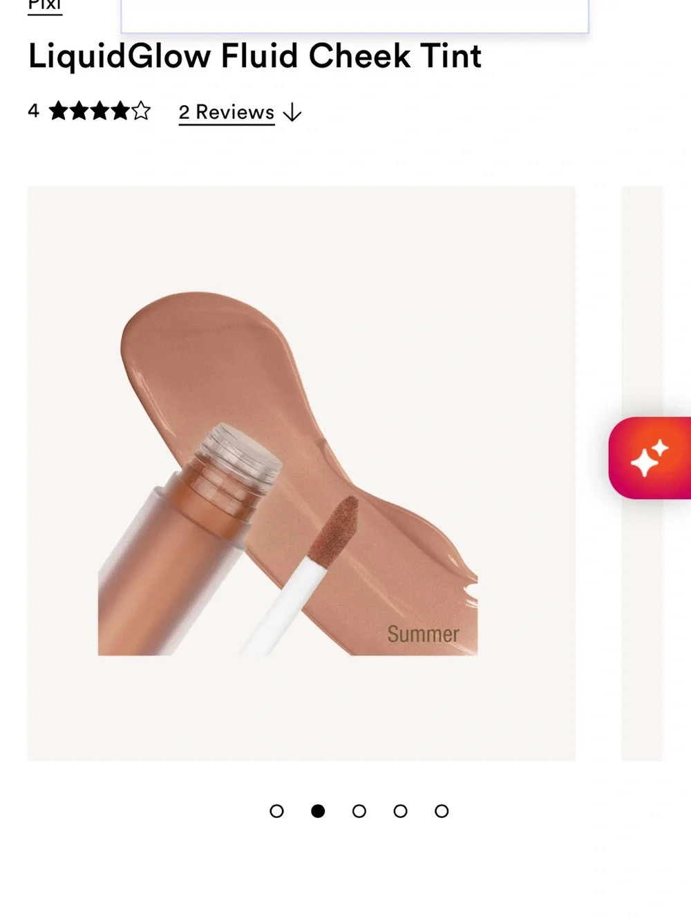 Pixi Liquid Glow Fluid Cheek Tint Subtly New
